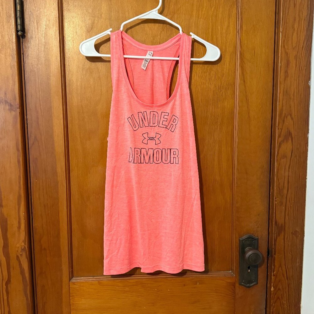 Under Armour Heat Gear Racerback Tank - Orange